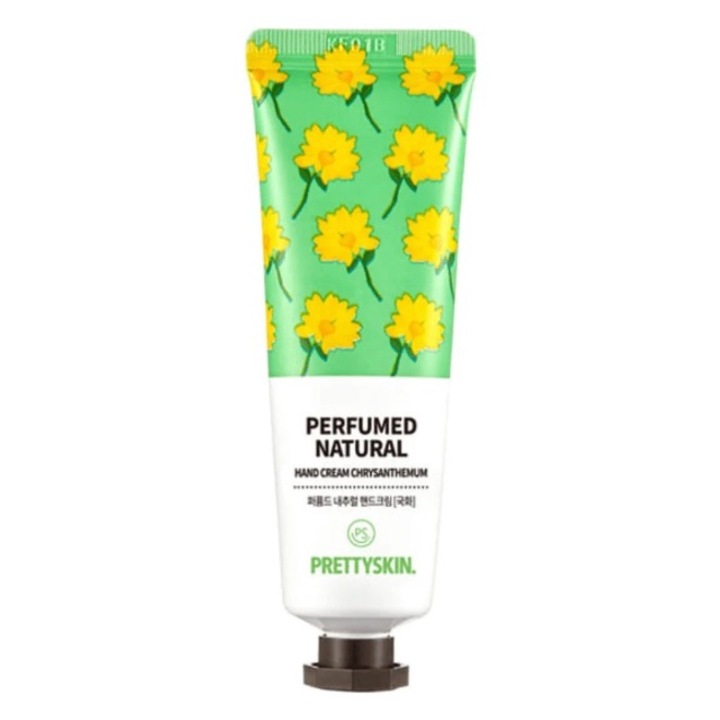Crema de maini hidratanta cu parfum natural de Crizantema, Prettyskin, 30 ml