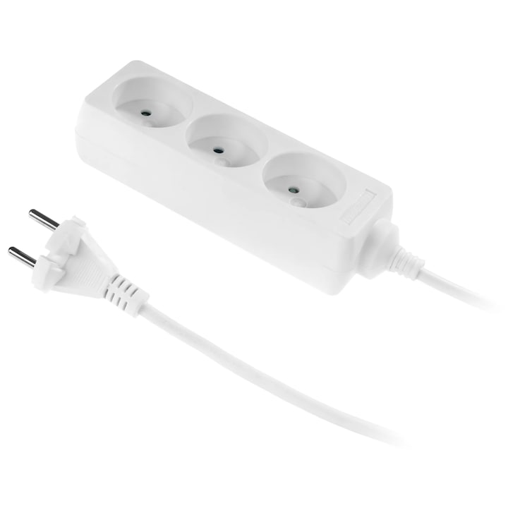 Prelungitor electric Plastrol 3 prize 5m, protectie pentru copii