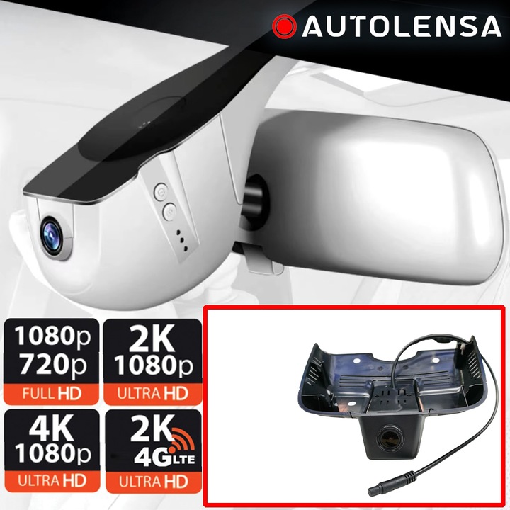 Видеорегистратор, DVR, Mercedes-Benz E-class W213 Premium 2016-18, предна камера 1080p Autolensa, модел 24/7 Beige MB-4, Beige, Front 1080p