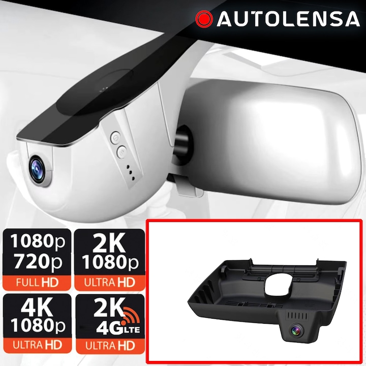 Видеорегистратор Autolensa, Lexus LS 2021-24 500h, 1080p, предна камера, модел 24/7 черен LKSS12, черен, преден 2K и 4G
