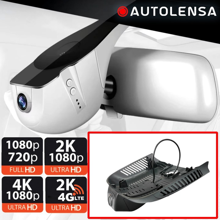DVR камера Mercedes-Benz A, CLA GLA W177 C118 H247 35 AMG, предна камера 1080p Autolensa, модел 24/7 черен MB-35, черен, преден 1080p