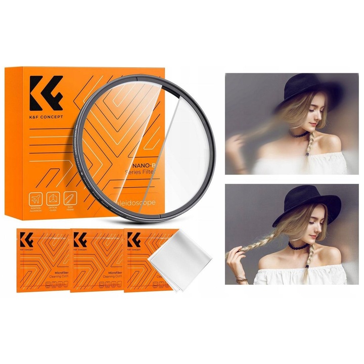 Filtru Sharp Strip Center Field Split Diopter K&F NANO-B pentru 67 mm, KF01.2669V1