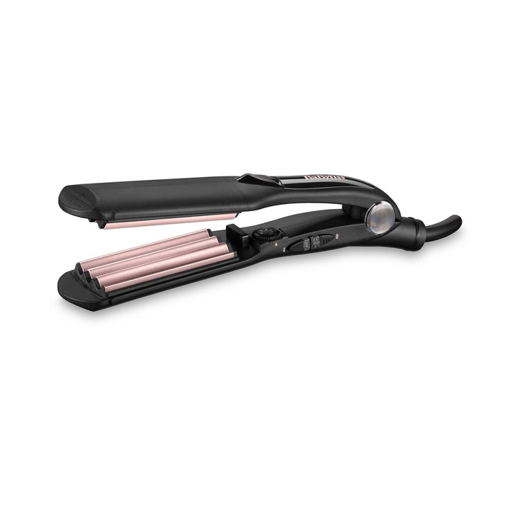 Маша Babyliss The Crimper 2165Ce – 10 температурни настройки до 210°C, автоматично изключване, Розов/черен