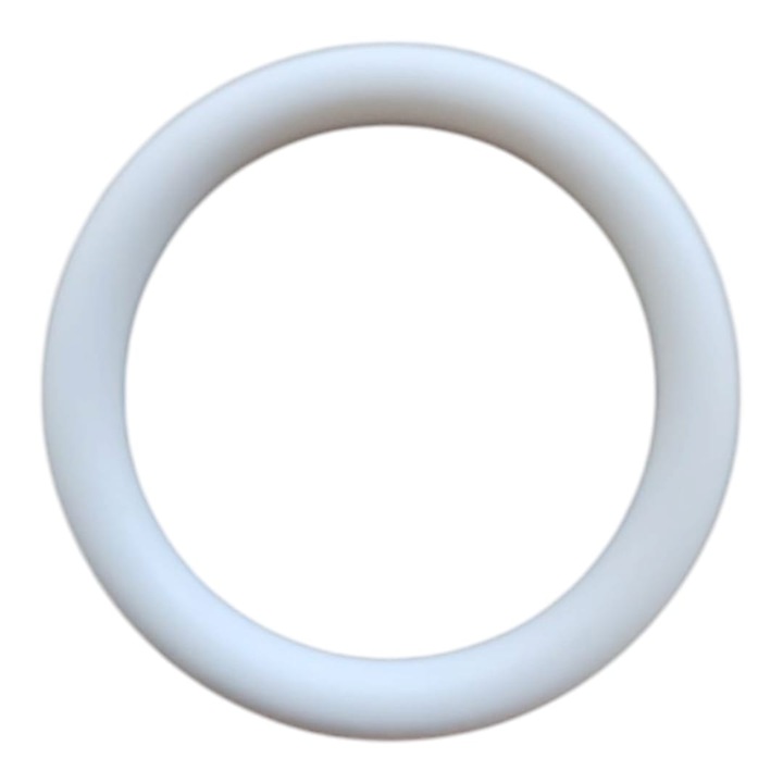 Set 50 inele de 30 mm din plastic pentru perdea si/sau draperie, Plastic, Alb