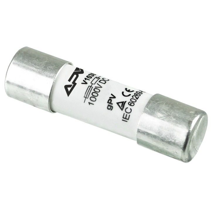 Siguranta fuzibila APV, 10A, 10x38mm, 1000V, pentru sisteme fotovoltaice