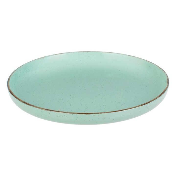 Mentazöld porcelán gyümölcstányér "Nordic" 19,5 cm