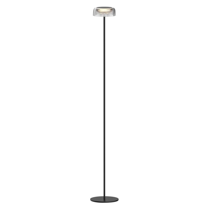 Черна декоративна подова лампа TRYPOLIS, LED 2W, USB-C зареждане, IP44, 130x22см