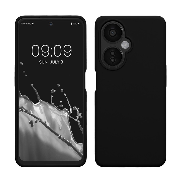 Калъф Kwmobile за OnePlus Nord N30/Nord CE 3 Lite, черен, силикон, 61267.01