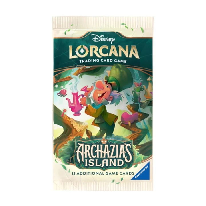 Разширение Ravensburger, Lorcana TCG, Archazias Island, Бустер пакет, Английски, Многоцветен