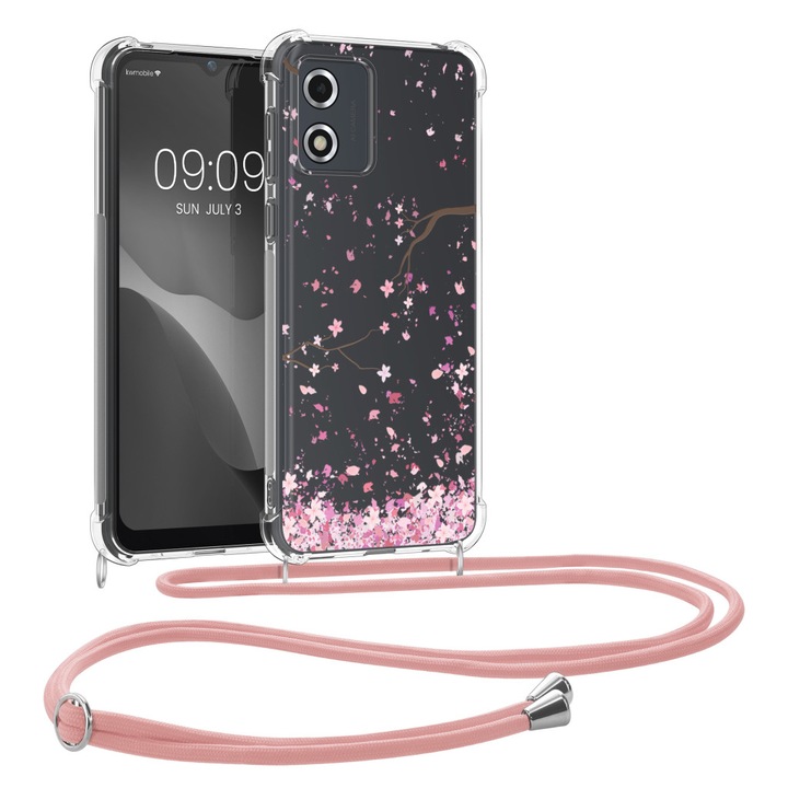 Kwmobile tok zsinórral Motorola Moto E13-hoz, többszínű, szilikon, 61624.01