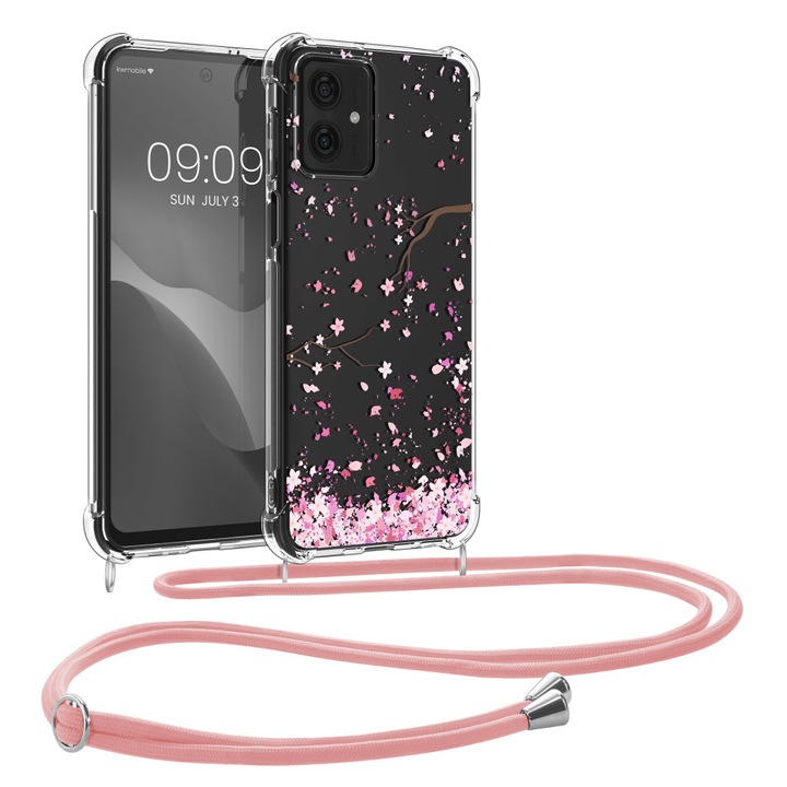Kwmobile tok zsinórral Motorola Moto G54-hez, többszínű, szilikon, KWM000022RN001C