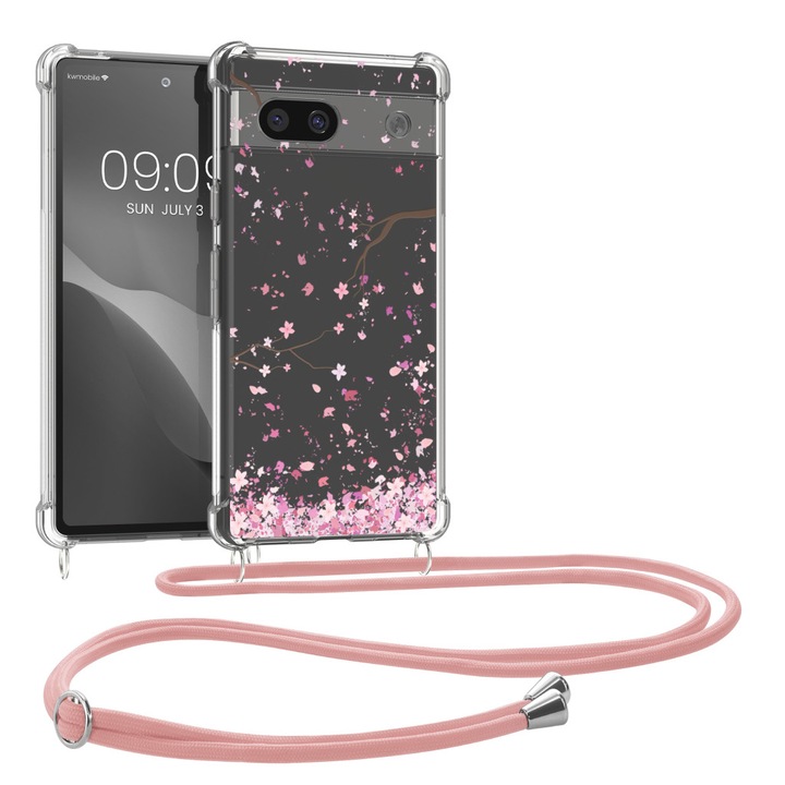 Kwmobile tok zsinórral a Google Pixel 7a telefonhoz, többszínű, szilikon, 61604.02