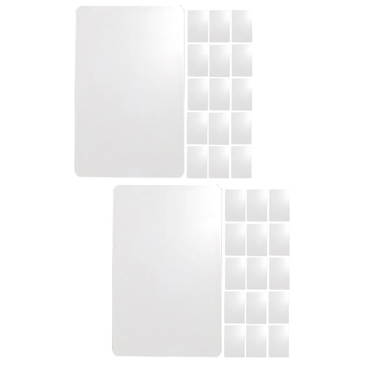 Set 100 Etichete PVC Multicolore, 8.60x5.40cm, pentru Cadouri, Preturi, ID-uri, Proiecte Craft