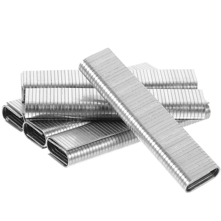 Set 1000 Piese Agrafe Pneumatice din Otel Carbon, Multicolor, 1.20x0.62x0.12cm