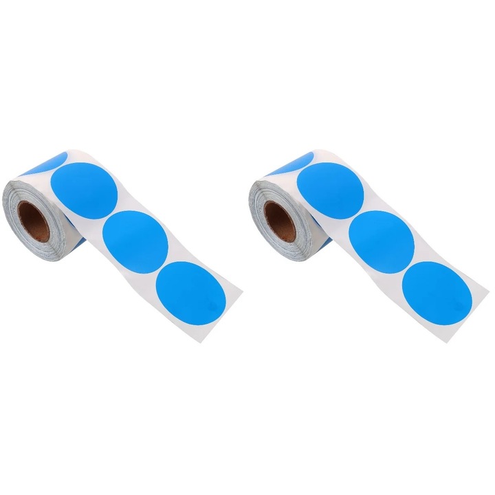 Set etichete autoadezive, multicolor, 500 bucati, 8.40x8.40x7.40cm