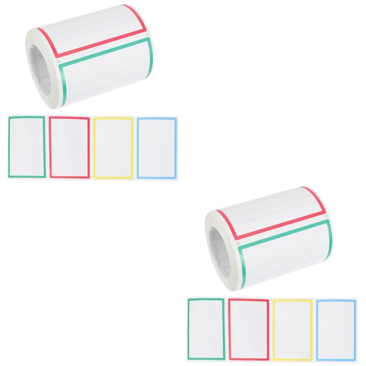 Set etichete autoadezive DIY, multicolor, 9x7cm