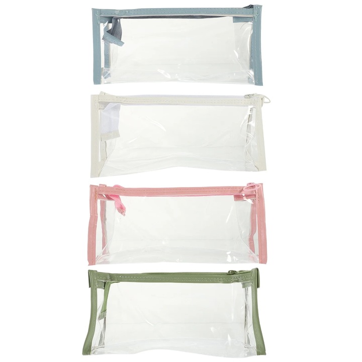 Set 4 Penare PVC Multicolor, Capacitate Mare, 22x14x6.7cm