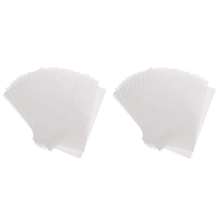 Set de 40 foi de hartie pentru caligrafie, Alb, 29x19cm