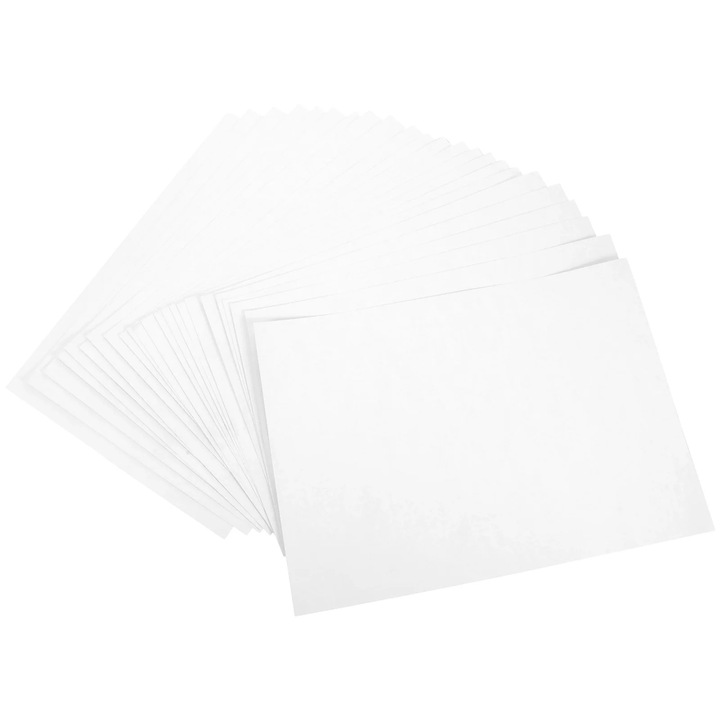 Set de 50 etichete autoadezive pentru adrese, alb, 29.70x21.00cm