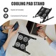 Racitor laptop, suport ajustabil, design ergonomic, negru, 19x19x8cm
