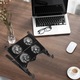 Racitor laptop, suport ajustabil, design ergonomic, negru, 19x19x8cm