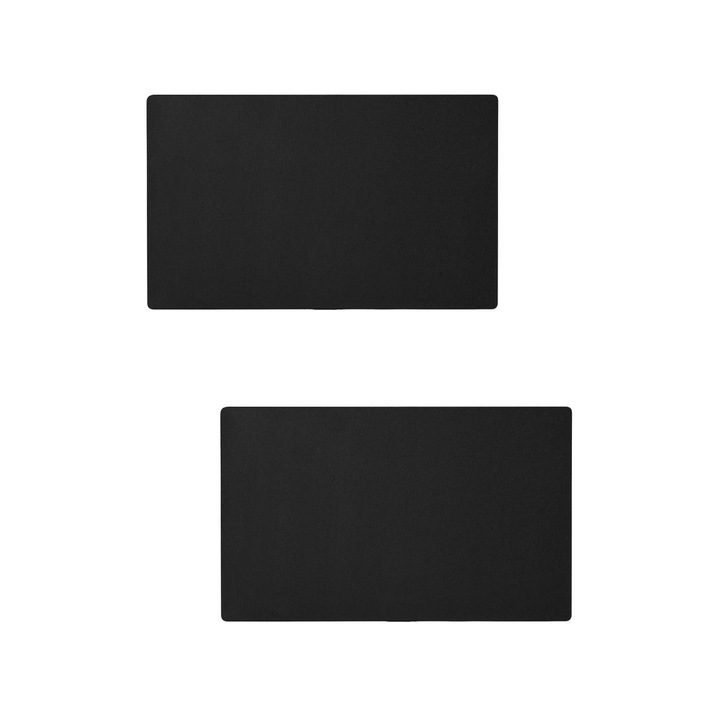 Husa pentru monitor, bumbac elastic, negru, 52x30x0.2cm, set 2 bucati