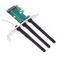 Placa de retea wireless mini PCIe, 2 bucati, 17x11x2cm, antena duala