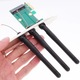 Placa de retea wireless mini PCIe, 2 bucati, 17x11x2cm, antena duala