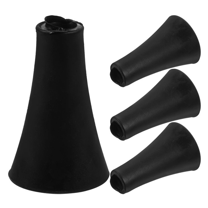 Capac de protectie pentru suport telefon motocicleta, 4 bucati, silicon, negru, 2.90x1.60x1.60cm