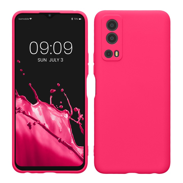 Калъф Kwmobile за Vivo Y72 5G/Y52 5G, розов, силикон, 59095.77