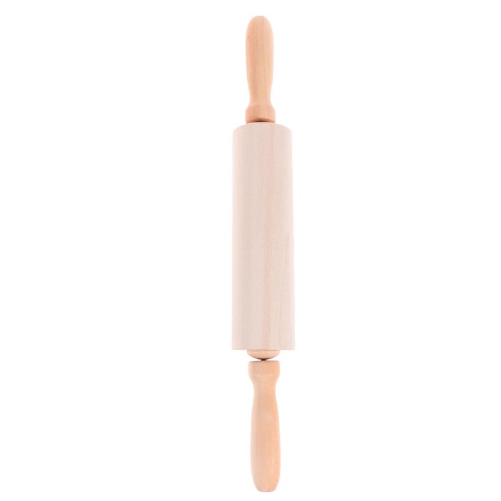 Sucitoare din lemn pentru Craciun, set, 4.5x4.5x35cm, material: lemn de box, culoare: naturala
