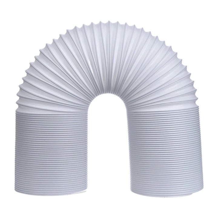 Hose de evacuare telescopica, 150x13x13cm, alb, pentru aparate de climatizare