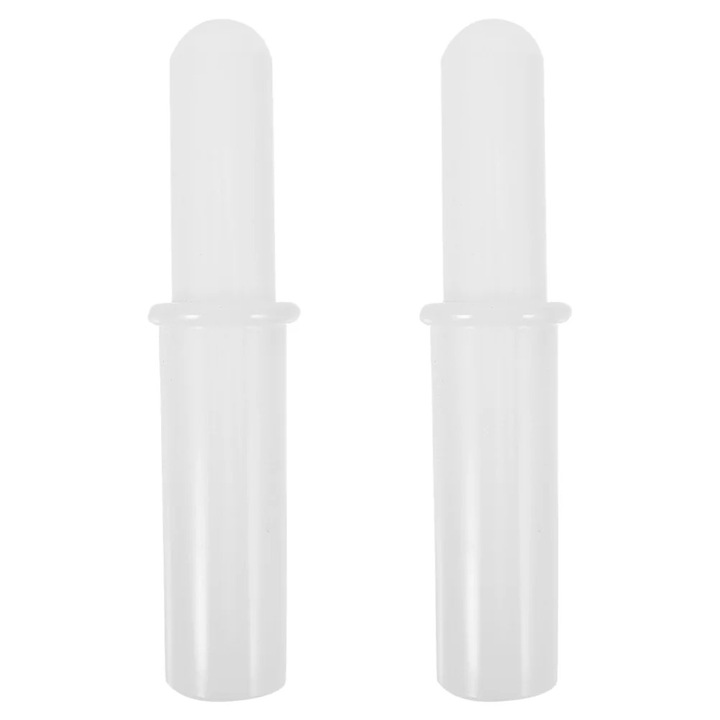 Pusher pentru tocator de carne, design integrat, plastic reutilizabil, alb, 21.50x5.00x5.00cm