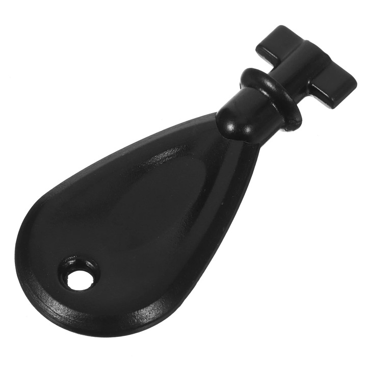 Cheie dispenser prosoape, ABS, 5.3 x 2.4 x 1 cm, Negru