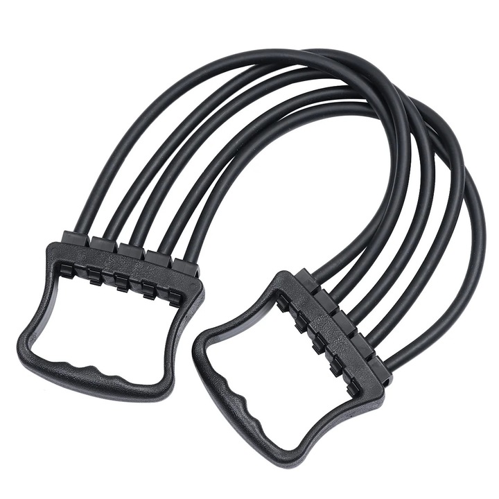 Extensor pentru piept, 62x11x2.5cm, material TPR, manere ergonomice, set 1 buc.