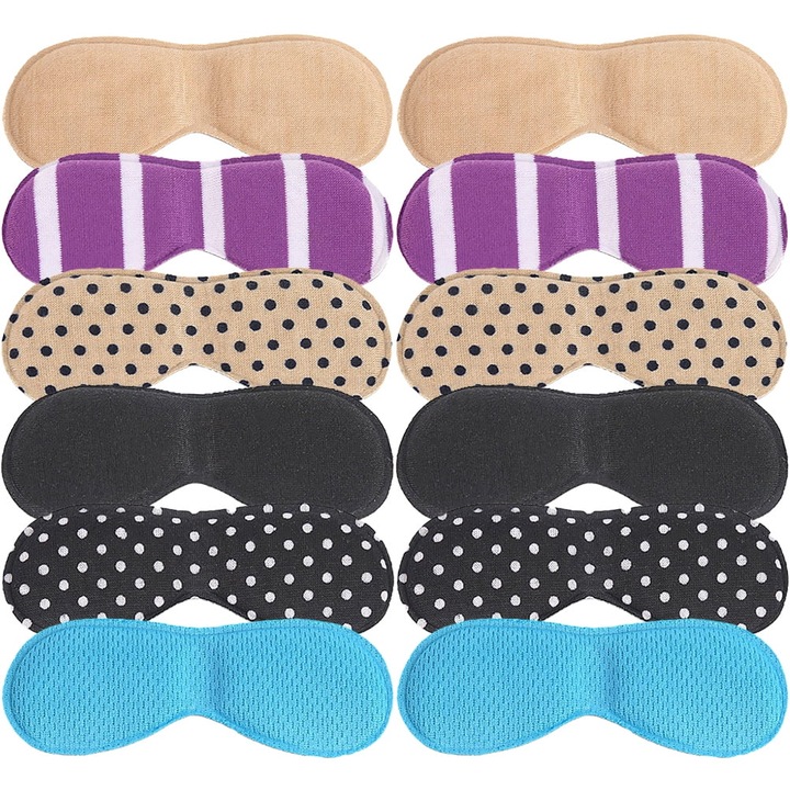 Set 6 Pairs Plasturi pentru Calcaie, Asortate, 11x4x0.5cm