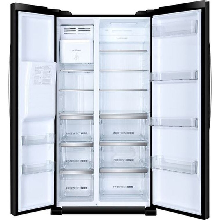 Side by Side Haier HRF630IB7, 555 l, No Frost, clasa A++, Negru eMAG.ro
