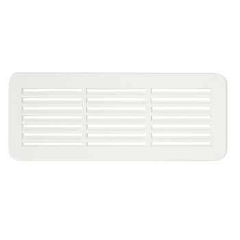 Set 2 bucati rama aerisire, dubla, pentru usi, 15 x 6 cm, alb, Haco Set 2 bucati rama aerisire, dubla, pentru usi, 15 x 6 cm, alb, Haco