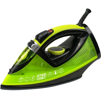 Fier de calcat Star-Light Plus SIA-2432, Talpa ceramica, 2600 W, 0.32 l, Verde/Negru Fier de calcat Star-Light Plus SIA-2432, Talpa ceramica, 2600 W, 0.32 l, Verde/Negru