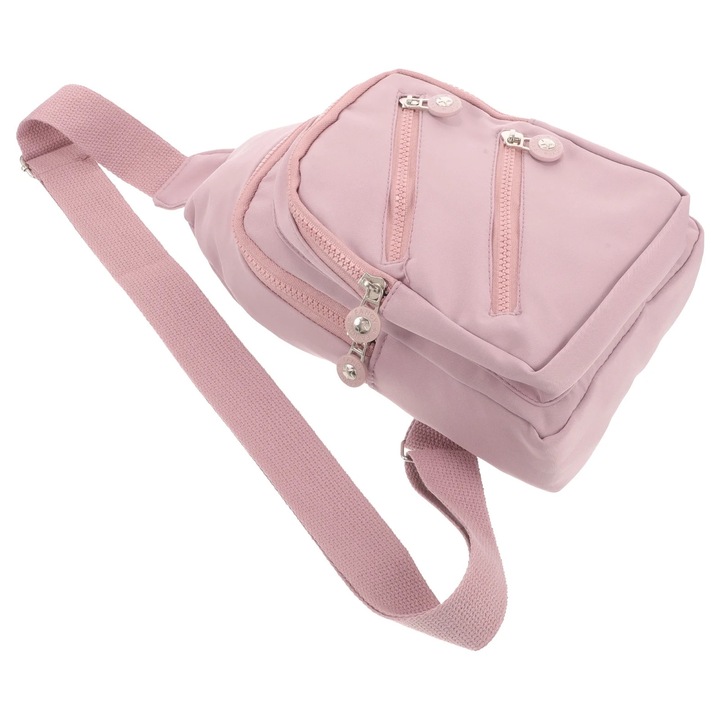 Geanta de piept pentru femei, multicolor, 29x18x9cm, din nylon, design simplu si delicat