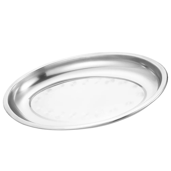 Tava servire, inox, design nou, 21x10.3x2.7cm, multicolor