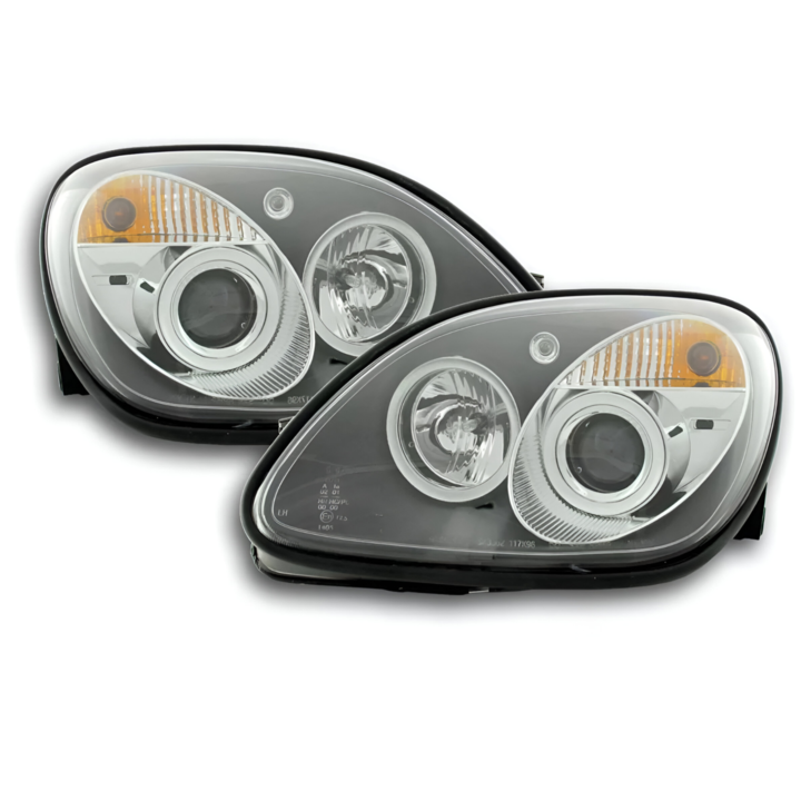 Комплект 2 автомобилни фара, Sonar, за Mercedes SLK R170 1996-2004, LED, ръчни, E-одобрени