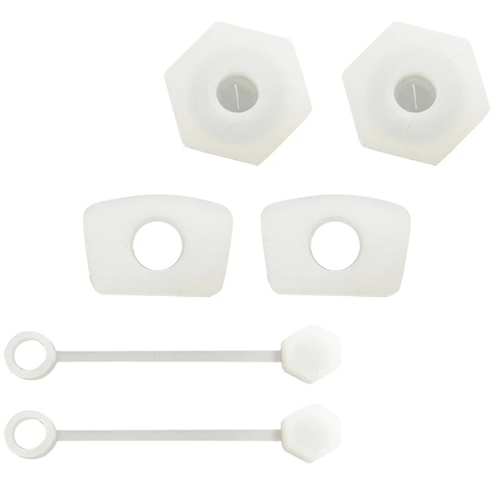 Set capaci pentru pai, multicolor, 6x1.7x1cm