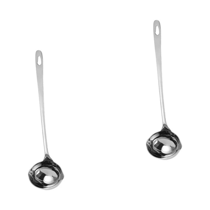 Ladle din otel inoxidabil cu cioc, 27x8x5cm, multicolor, set de 1 bucata