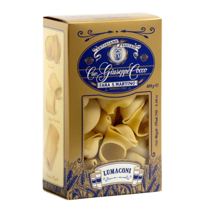 Paste artizanale, LUMACONI de la Giuseppe Cocco / 250 g – Pasta artizanala numarul UNU in lume