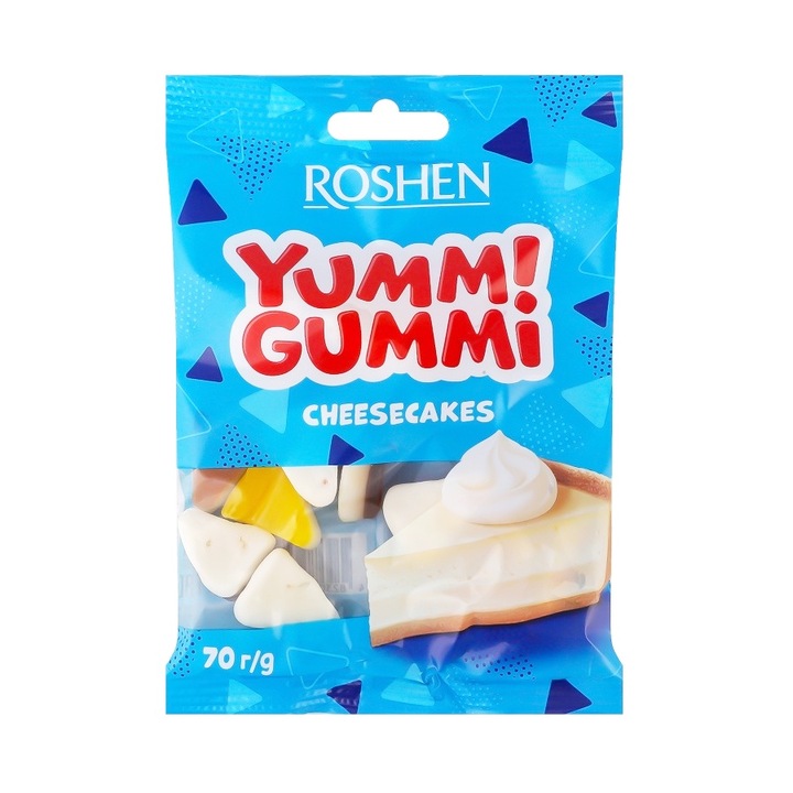 Set 3 pungi de jeleuri Cheesecakes, 3x70g, Roshen