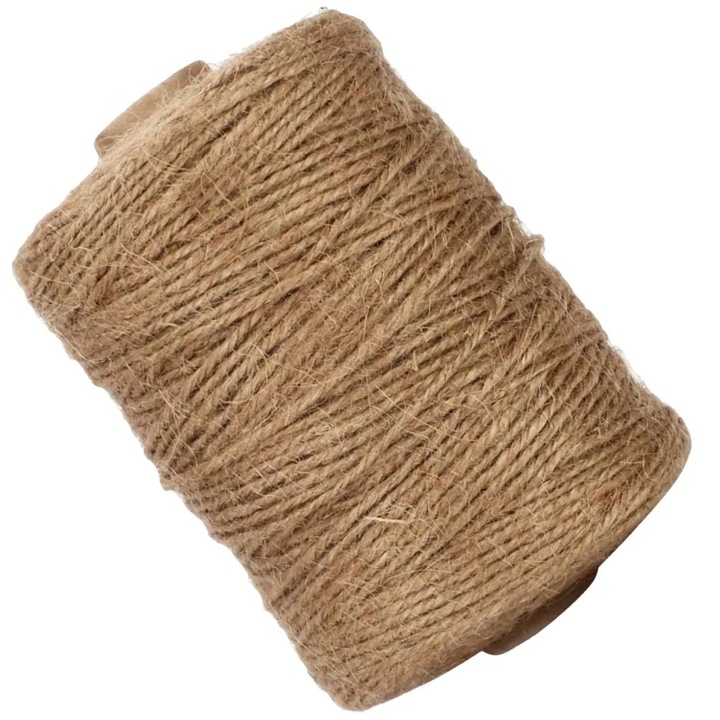 Sfoara iuta, 10000x0.03x0.03cm, maro, pentru gradinarit si ambalare industriala