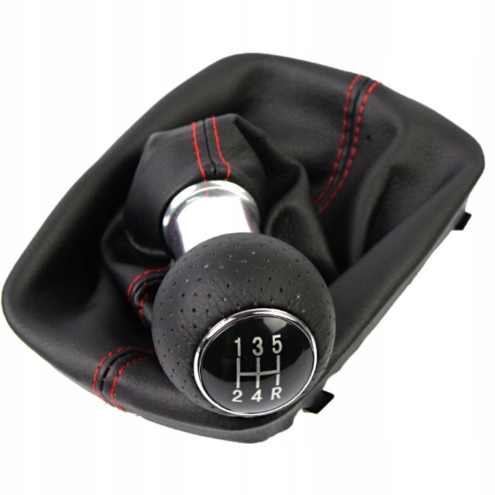 Sebességváltó gomb, Audi, A6 c5 (1997-2004), 5 sebesség, átmérő 12 mm, piros vezeték szín, Oem
