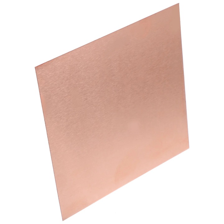 Foaie de cupru pentru lucrari manuale, 10x10x0.05cm