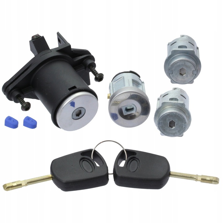 Ajtózár betét készlet, Ford, Fiesta mk5/fusion, Ajtózár, Fedél, Érintkező, 4 elem, Oem